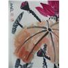 Image 2 : Chinese scroll "Lotus" signed Bai Shi