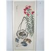 Chinese scroll of "Rabbits & Flowers"