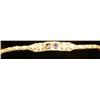 14kt gold, diamond & sapphire filigree bracelet