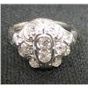 Diamond & 18kt white gold ring