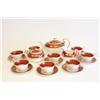 Image 1 : Aynsley teaset service for 8 "Maroon" pattern