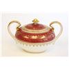 Image 4 : Aynsley teaset service for 8 "Maroon" pattern