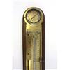 Image 2 : Barometer with brass plate in Latin