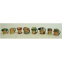 Lot of 8 Royal Doulton Toby Mugs