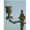 Image 2 : Pair bronze candelabrum 2 arm on marble bases