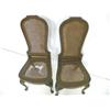 Image 2 : Set of 4 Italian cane seat side chairs