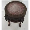 Image 2 : 19th c. carved marble top Chinese pedestal