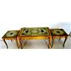 Image 1 : Paint decorated 3 part coffee table