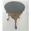 Image 2 : Black marble top round table