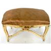 Image 1 : French style white bench with gold highlights