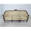 Image 2 : Couch with carved frame beige upholstery