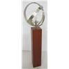 Image 2 : Metal sphere lamp on wooden stand