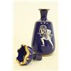 Image 2 : Pair 19th c. cobalt glass & enamel bottles