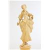 Image 2 : 19th c. European carved ivory "Lady" on pedestal