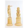 Image 1 : 2 19th c. carved European ivory sculptures