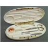 Image 2 : 19th c. French ivory manicure set in box