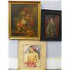 Image 1 : Lot of 3 paintings