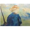 Image 2 : Abstract oil painting "Seated Man with Cane"