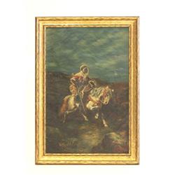 Arab painting of "Man on Horse"