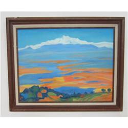 Armenian oil painting attributed Martiros Sarian