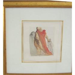 Framed Dali lithograph