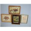 Image 1 : 4 prints of flowers & such