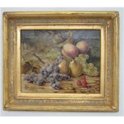 Oil painting signed P.W. Johnson dated 1875