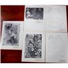 Image 2 : 5 unframed black & white prints by Picasso