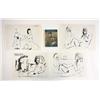 Image 1 : Group lot of Picasso prints with signed pamphlet