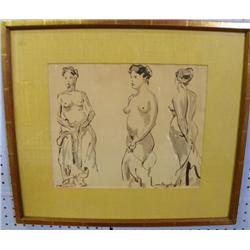 Artist's sketch signed Max Bugzester