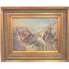 Image 1 : Gilt framed oil painting "Western Scene"