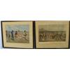 Image 1 : 2 framed colored lithographs