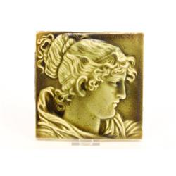 Green portrait tile