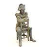 Image 1 : 19th c. Metal figure of "Seated Napoleon"