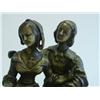 Image 2 : Bronze grouping "Man & Woman Seated"