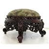 Image 2 : 19th c heavily carved scroll legs round foot stool