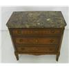 Image 2 : Marble top  French inlaid commode c. 1900