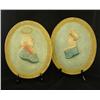 Image 1 : Pair early 19th c. plaques of "Louis XVIII & Wife"