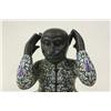 Image 2 : 19th c Bronze & enamel figure of a "Monkey"