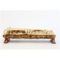 Fabulous quality heavily carved Chinese ivory