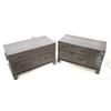 Image 2 : Pair 19th c. Chinese 2 drawer campaign chests