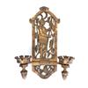 Image 1 : Gothic 2 light bronze sconce "Soldier in Armor"