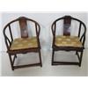 Image 1 : Pair round back arm chairs