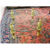 Image 1 : Gilt based 4 legged glass top coffee table