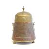 Covered brass & copper urn
