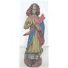 Paint decorated wood "Saint"
