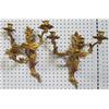Pair brass baroque sconces