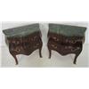Image 2 : Pair French style marble top commodes