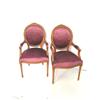 Pair French style armchairs