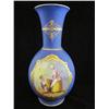 Antique blue porcelain handpainted vase
